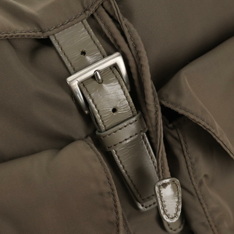 【日本直送】PRADA 雙肩包 尼龍 灰色 銀色 正品 145848-25