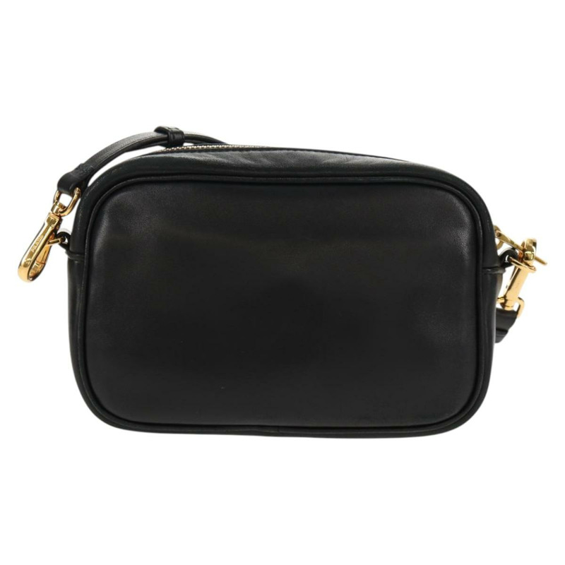 【日本直送】PRADA Ribbon 肩背包，皮革材質，黑色、紅色、金色，正品編號 147259V-1