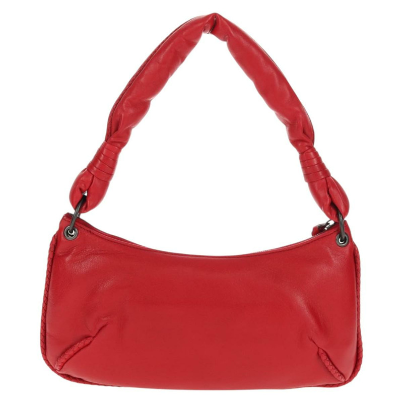 【日本直送】BOTTEGA VENETA 紅色真皮單肩包 正品 146536V-1