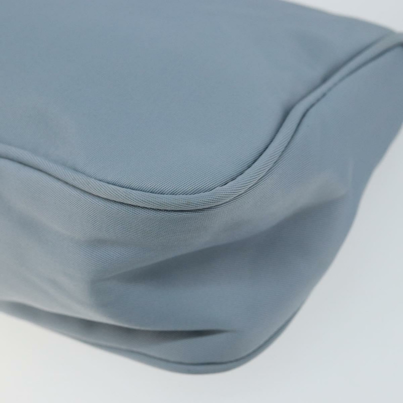 【日本直送】PRADA 尼龍材質淺藍色銀色配件包 Auth 147400-8