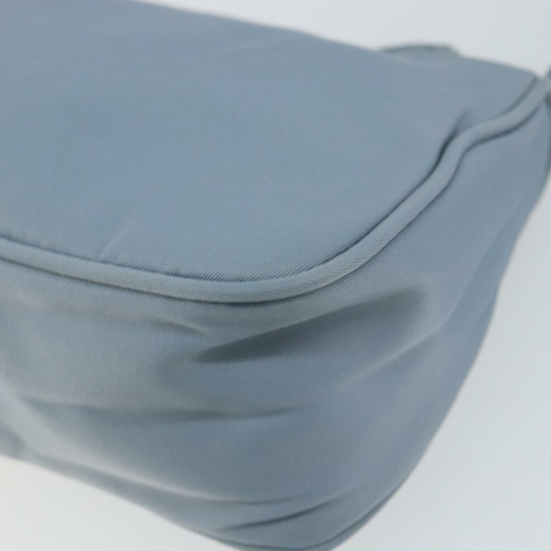 【日本直送】PRADA 尼龍材質淺藍色銀色配件包 Auth 147400-14