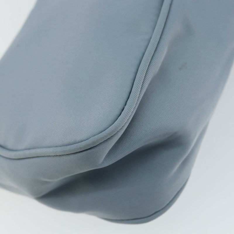 【日本直送】PRADA 尼龍材質淺藍色銀色配件包 Auth 147400-15