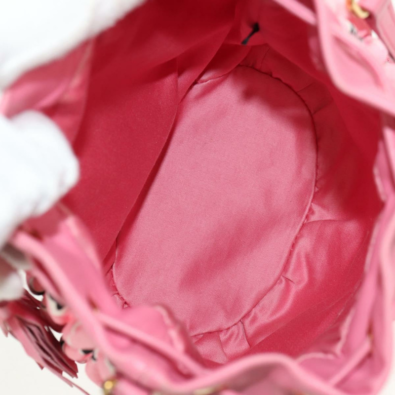 【日本直送】Miu Miu Matelasse 星星肩包 帆布皮革 粉金色金色正品 yk19705-10