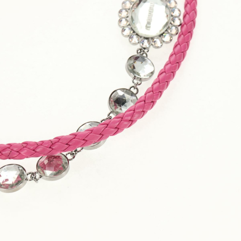 【日本直送】Miu Miu Matelasse Bijoux 單肩包 皮革 粉紅色 金邊 正品 yk19712V-14