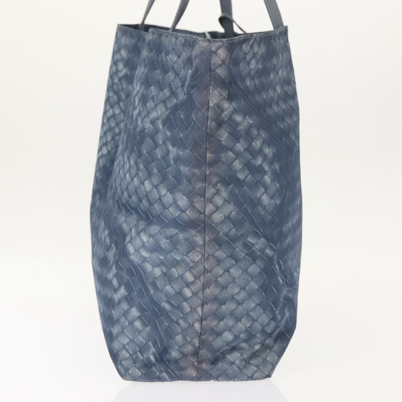 【日本直送】BOTTEGA VENETA INTRECCIATO Transcription Pattern Bag Nylon Blue Auth 147964-3