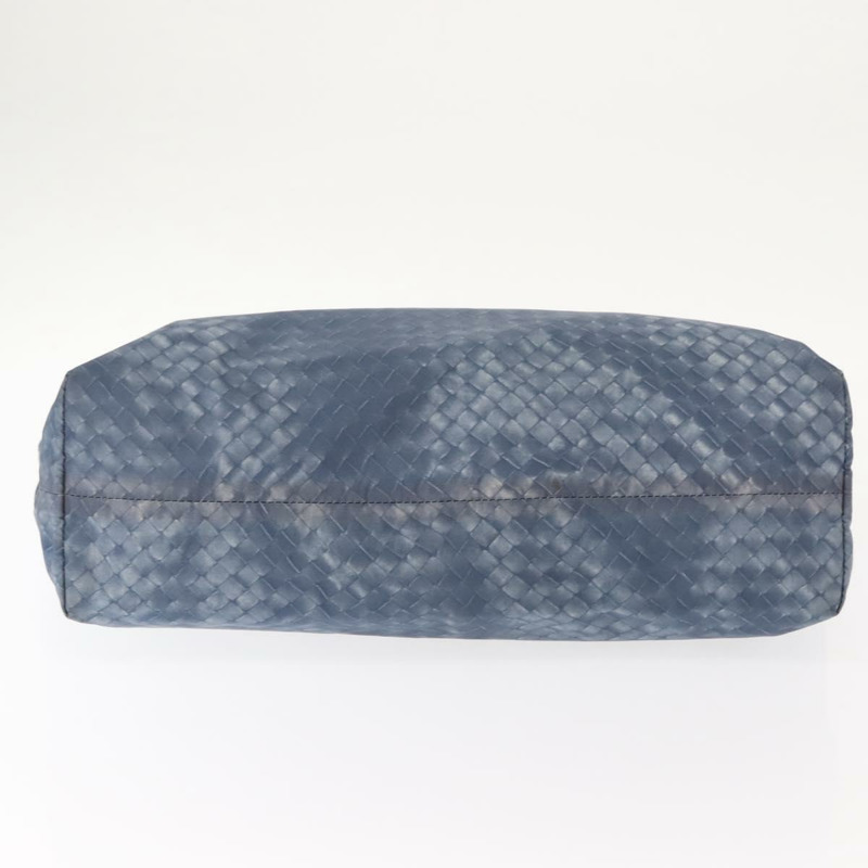【日本直送】BOTTEGA VENETA INTRECCIATO Transcription Pattern Bag Nylon Blue Auth 147964-4