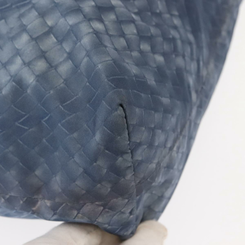 【日本直送】BOTTEGA VENETA INTRECCIATO Transcription Pattern Bag Nylon Blue Auth 147964-8