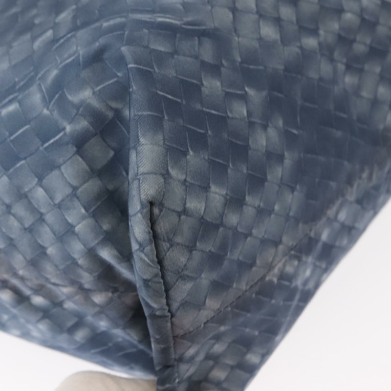 【日本直送】BOTTEGA VENETA INTRECCIATO Transcription Pattern Bag Nylon Blue Auth 147964-14