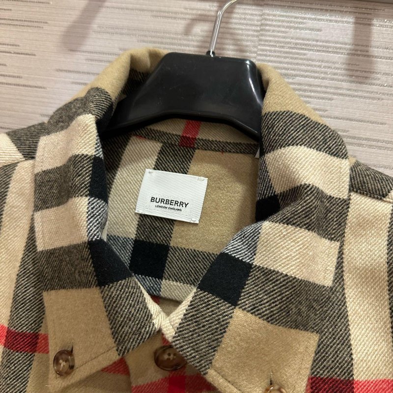 💎Han's house精品服飾💎BURBERRY HOUSE 格紋 羊毛 襯衫 外套 原價32600-2
