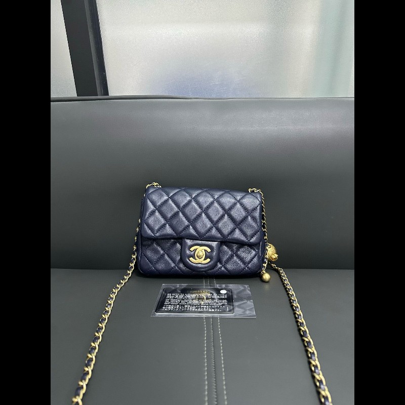 Chanel gold ball Navy Colour-0