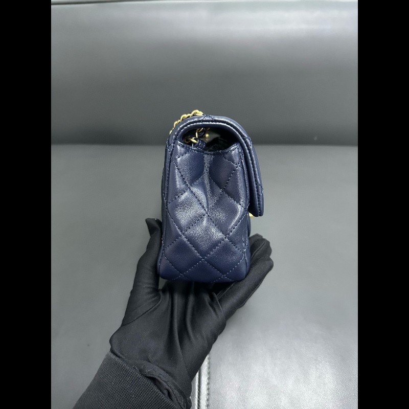 Chanel gold ball Navy Colour-3