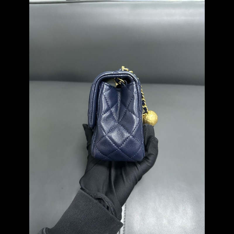 Chanel gold ball Navy Colour-4