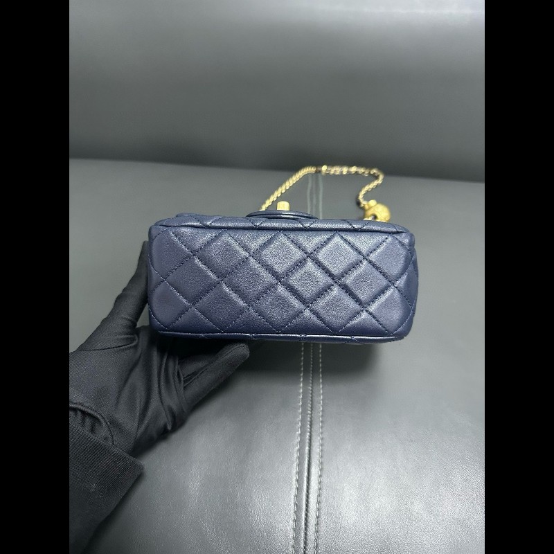 Chanel gold ball Navy Colour-5
