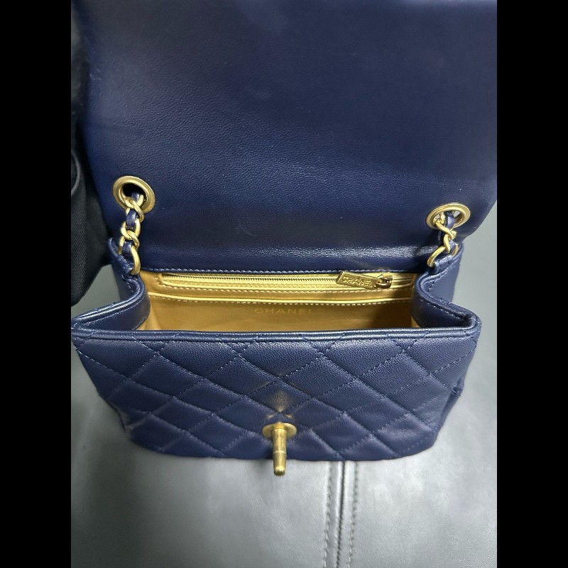 Chanel gold ball Navy Colour-12