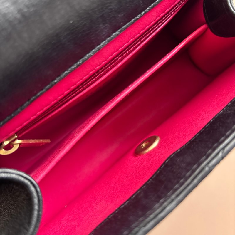 ::CHANEL:: AS2478 經典雙C LOGO菱格皺紋小羊皮仿舊金鍊手提/斜背包-27