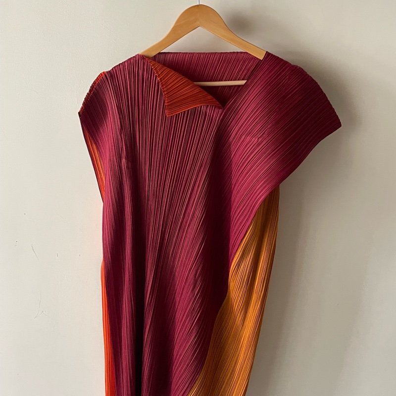 ▪️富貴選物FUGUEI▪️PP 絢彩繽磚系列 三拼色造型長版上衣-2