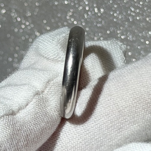 Cartier卡地亞1895鉑金戒指/男戒/戒圍56-14