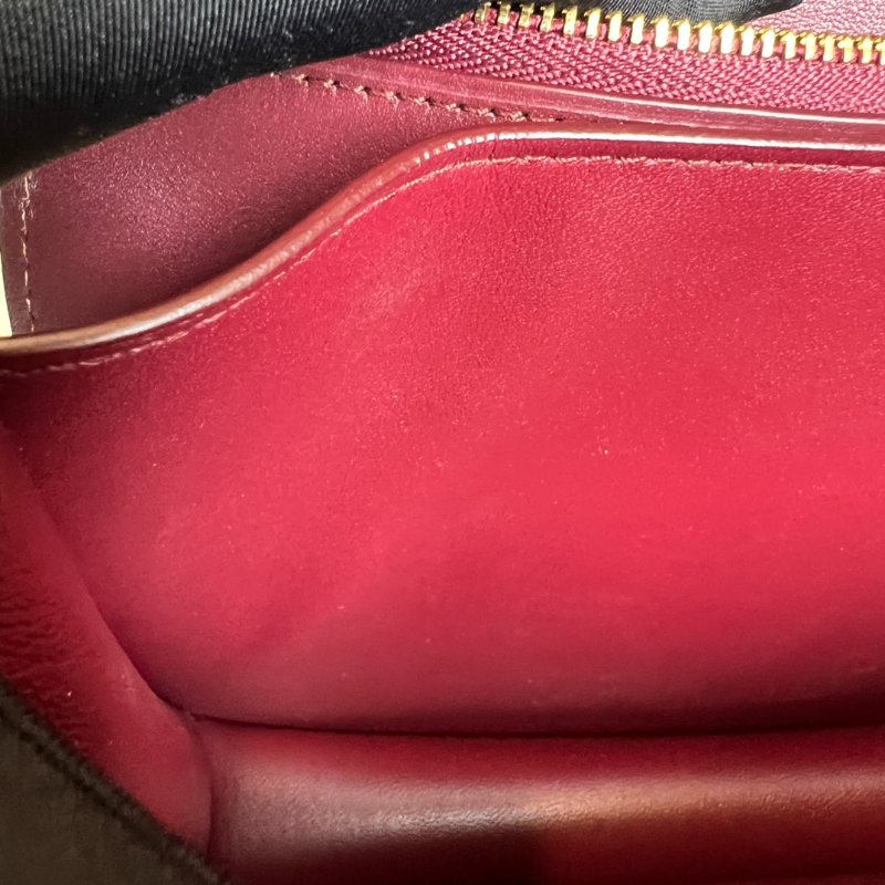 CELINE  酒紅BOX包 中號-6