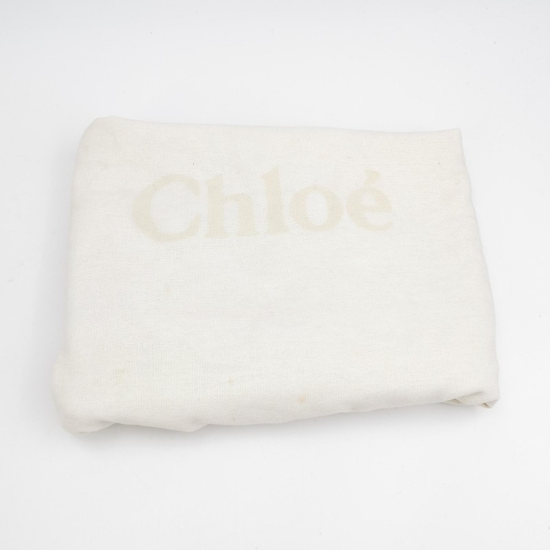 Chloe Faye小號牛皮翻毛皮拼皮鏈條扣飾斜挎包單肩包-8