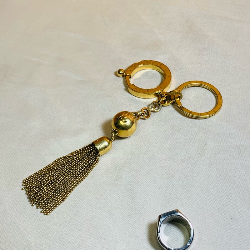 ✨超級稀有 LV Louis Vuitton 雙圈金球流蘇吊飾-2