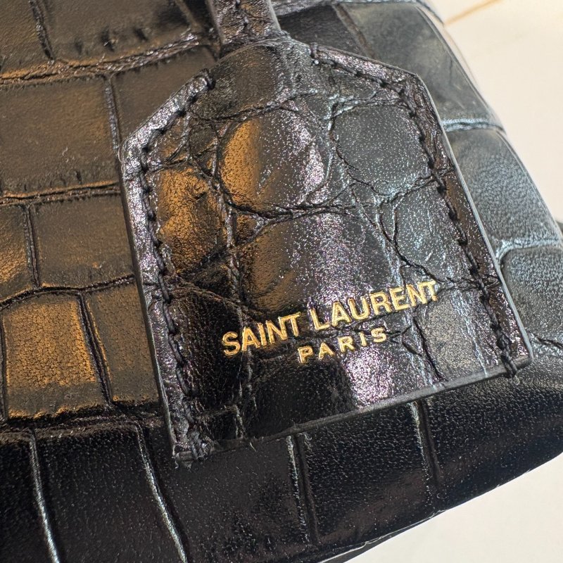 *SHIHNA名牌精品* YSL壓鱷魚紋MINI托特包-8