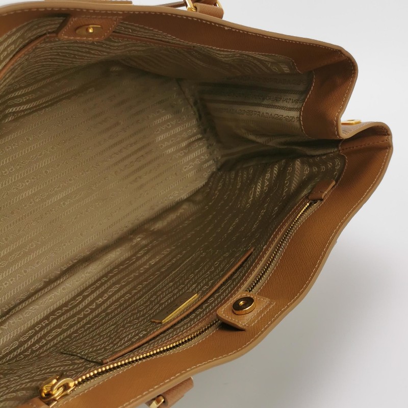 Prada Galleria殺手包大號牛皮純色三角徽標手提包-6