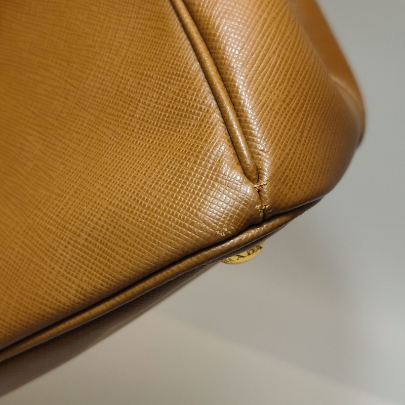 Prada Galleria殺手包大號牛皮純色三角徽標手提包-11