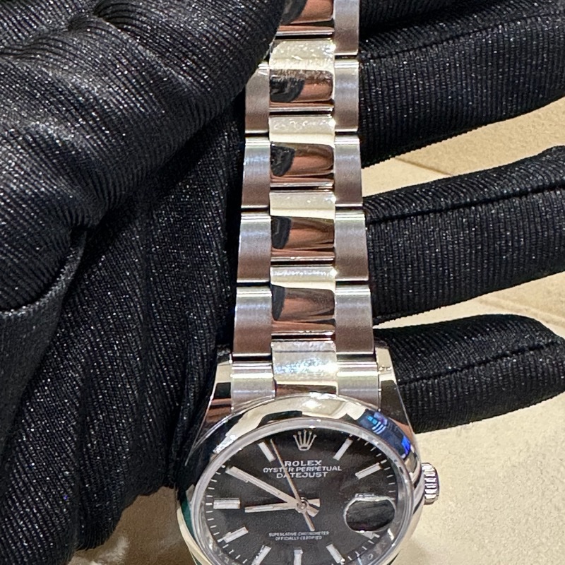 Datejust36,蠔式,36毫米,蠔式鋼 型號 126200 (黑面)-1