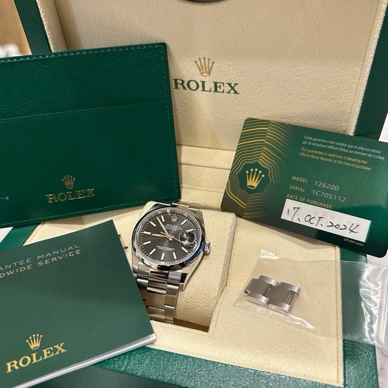Datejust36,蠔式,36毫米,蠔式鋼 型號 126200 (黑面)-13