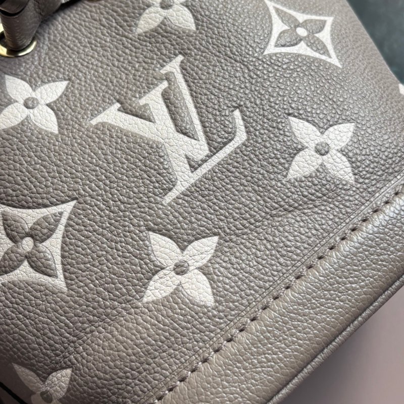 ::LOUIS VUITTON:: LV M46291 Nano Noé 斑鳩灰 雙色 Monogram Empreinte 皮革-5