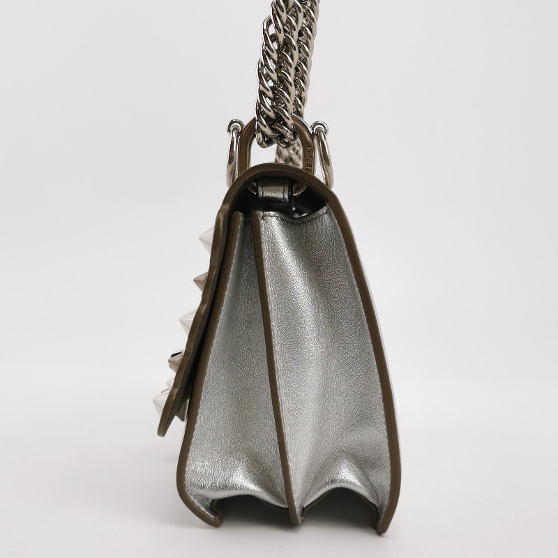 Fendi Kan I迷你牛皮鉚釘封扣單肩包-2