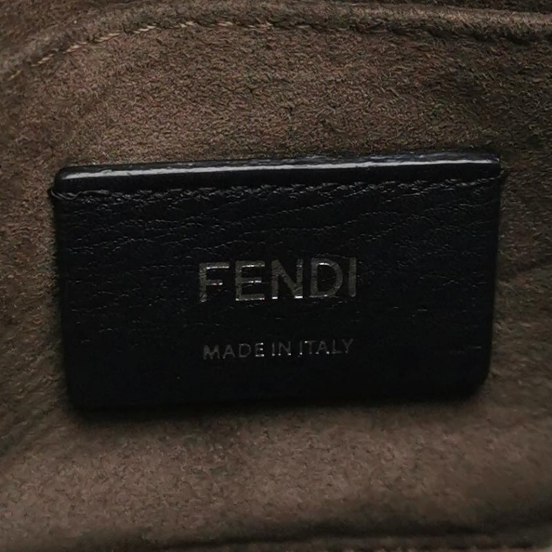 Fendi Kan I迷你牛皮鉚釘封扣單肩包-7