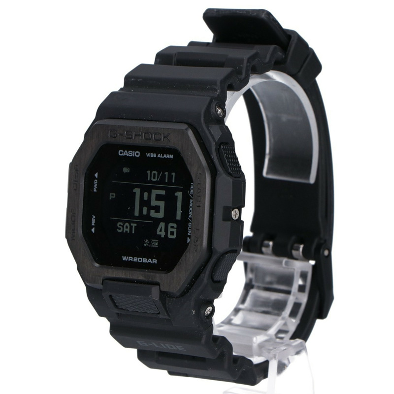 卡西歐 G-SHOCK GBX-100NS-1JF G-LIDE 石英錶，黑色，男士-2