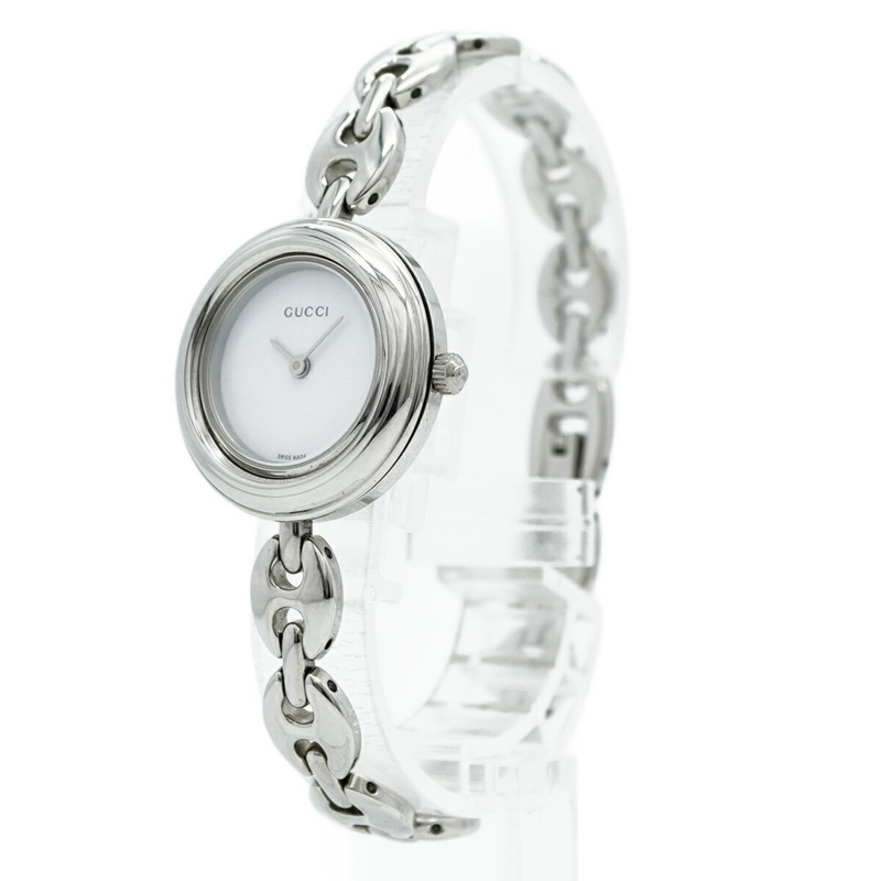 Gucci Change Bezel 11 12.2L 白色錶盤女錶-2