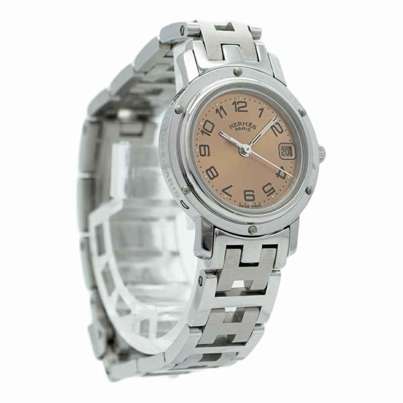 愛馬仕 Clipper CL4.210 橘色錶盤女士腕錶-3