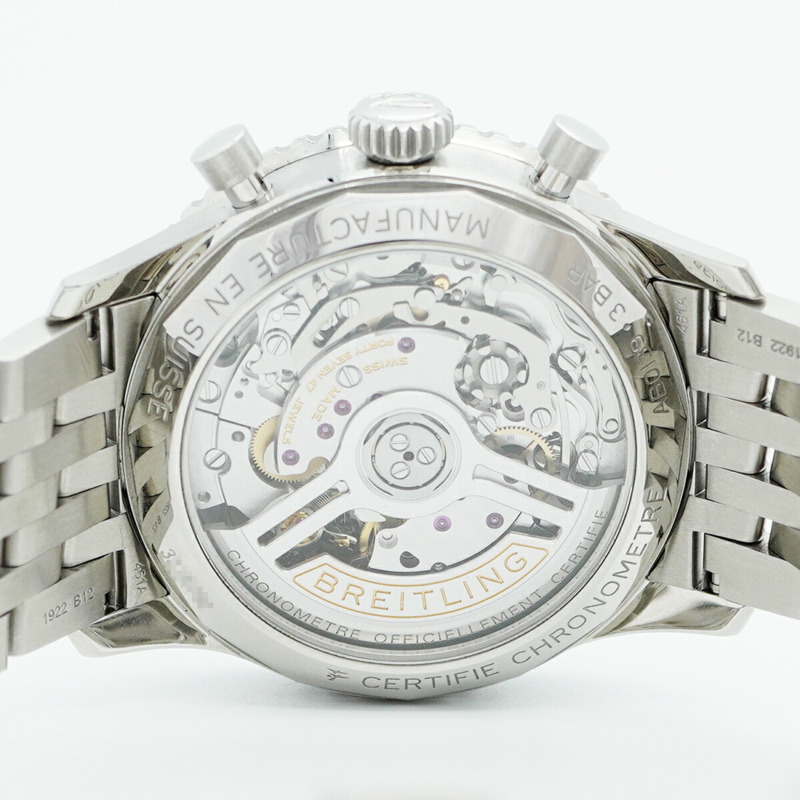 百年靈 Navitimer AB0139 銀色錶盤男士腕錶-5