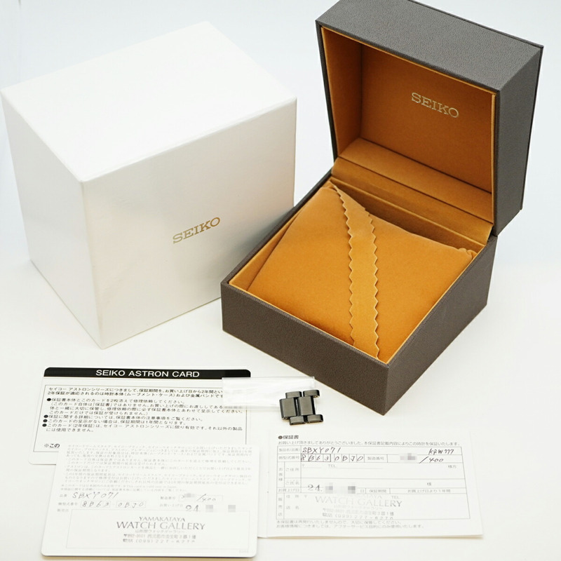 精工 Astron 8R63-0BJ0 SBXY071 海軍藍錶盤男士腕錶-1