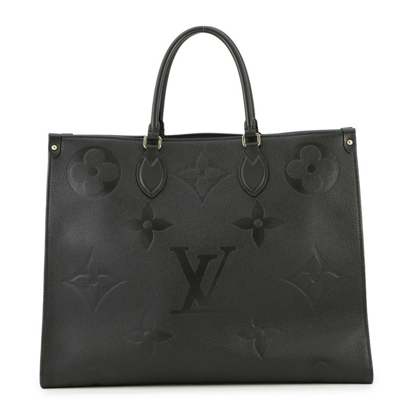 路易威登 Monogram Empreinte On-the-Go GM 手提包 M44925 LOUIS VUITTON 兩用黑色-0