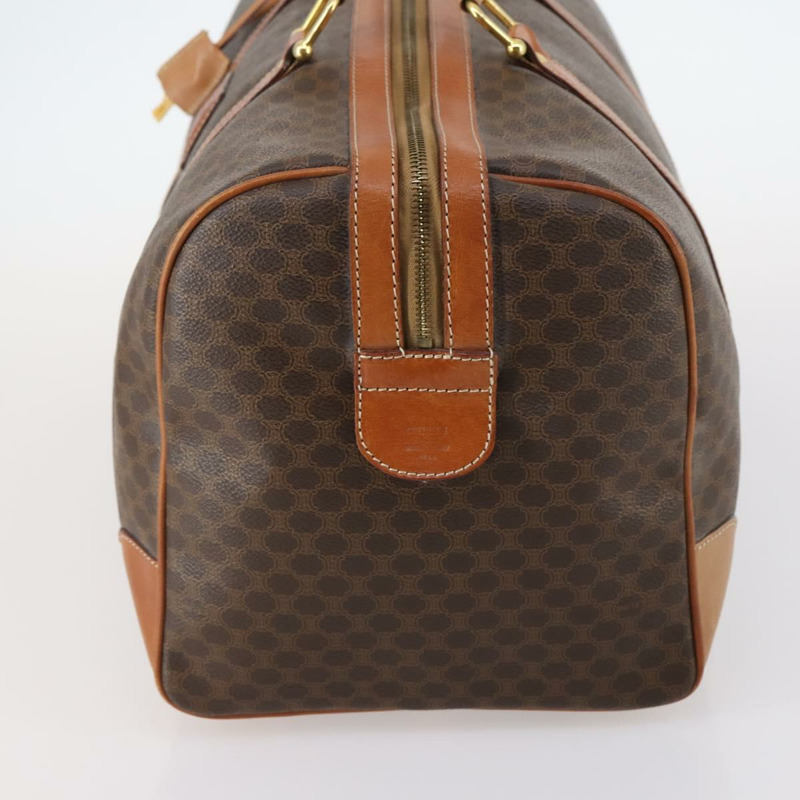 【日本直送】CELINE Macadam帆布波士頓包 PVC皮革棕色 正品 ep11220-2