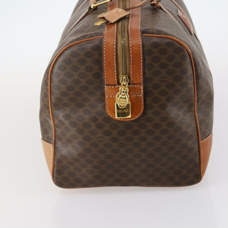 【日本直送】CELINE Macadam帆布波士頓包 PVC皮革棕色 正品 ep11220-3