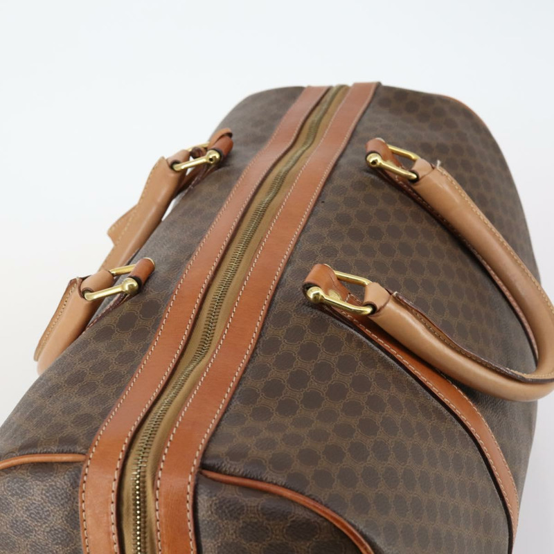 【日本直送】CELINE Macadam帆布波士頓包 PVC皮革棕色 正品 ep11220-5