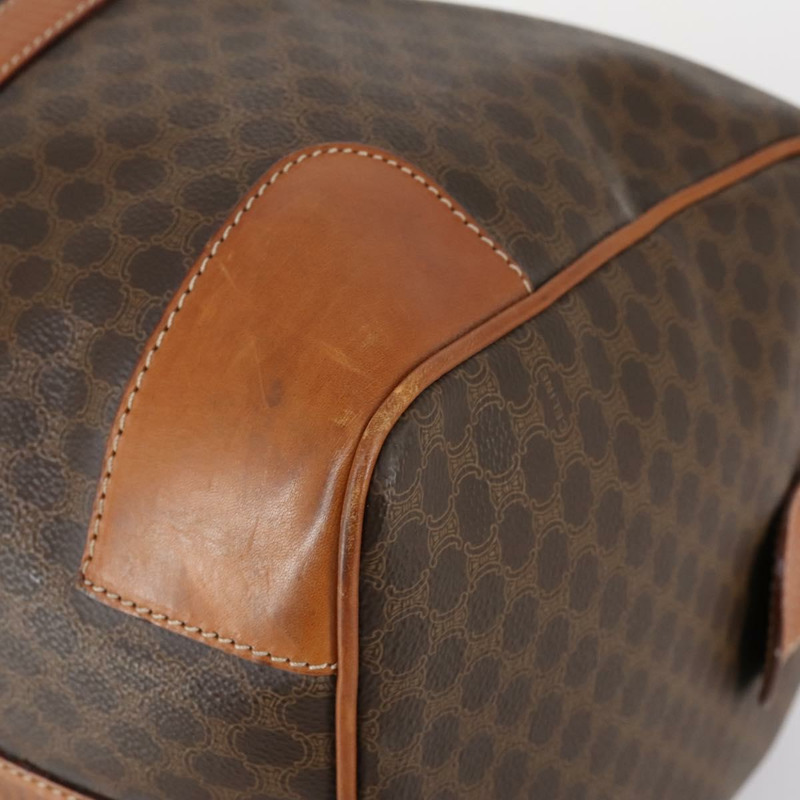 【日本直送】CELINE Macadam帆布波士頓包 PVC皮革棕色 正品 ep11220-8