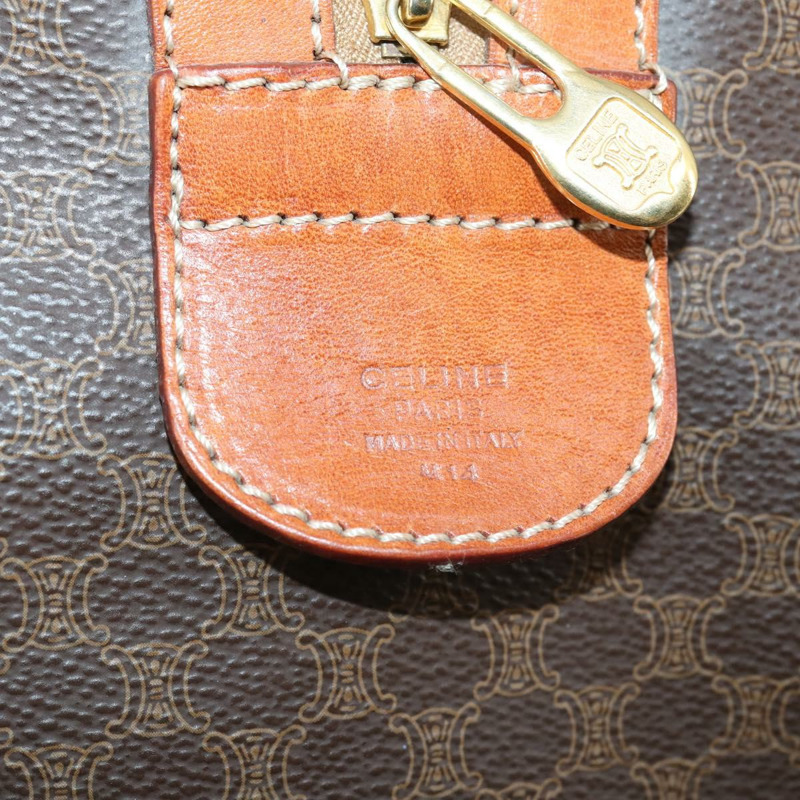 【日本直送】CELINE Macadam帆布波士頓包 PVC皮革棕色 正品 ep11220-11