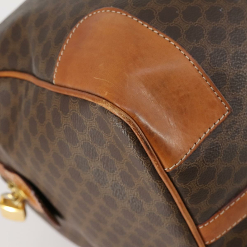 【日本直送】CELINE Macadam帆布波士頓包 PVC皮革棕色 正品 ep11220-13