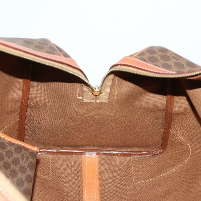 【日本直送】CELINE Macadam帆布波士頓包 PVC皮革棕色 正品 ep11220-19