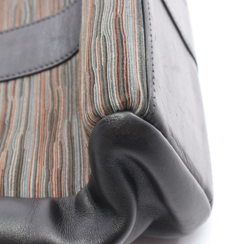 愛馬仕 Fourre-tout PM 托特包 E Evercalf 皮革 Vibrato 黑色 二手 SHW-7