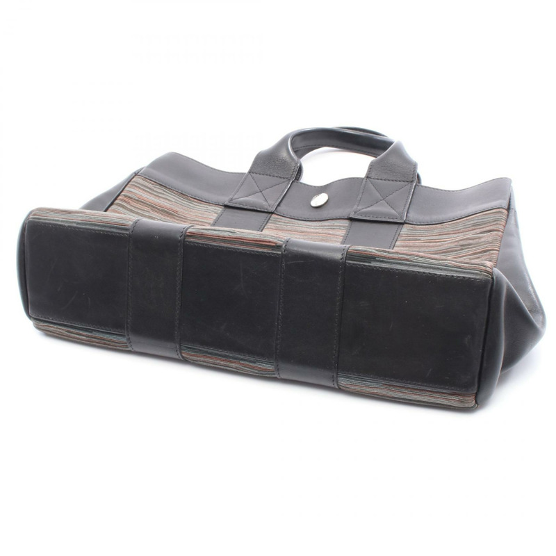 愛馬仕 Fourre-tout PM 托特包 E Evercalf 皮革 Vibrato 黑色 二手 SHW-8