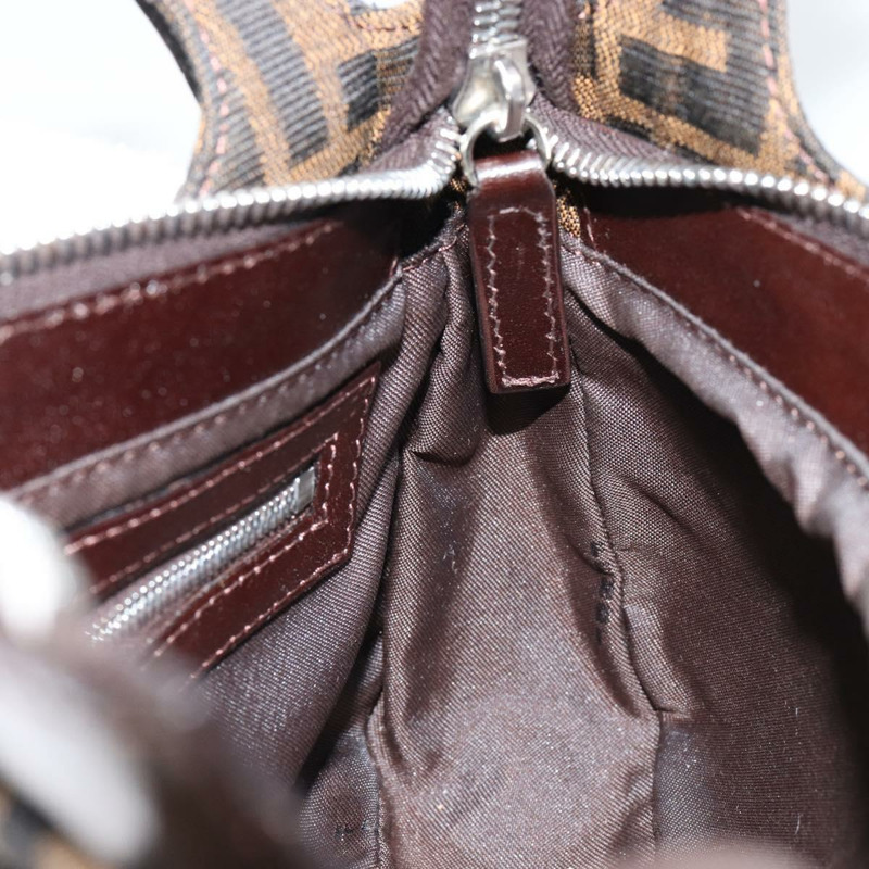 【日本直送】FENDI Zucca帆布單肩包 黑色 棕色 正品 146505-21