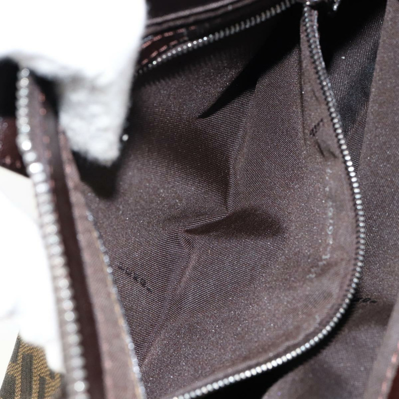 【日本直送】FENDI Zucca帆布單肩包 黑色 棕色 正品 146505-23