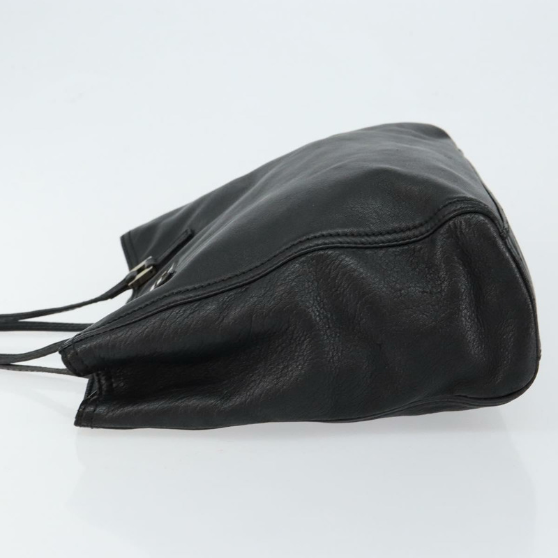 【日本直送】FENDI 手提包 皮革 黑色 銀色 正品 147641-3